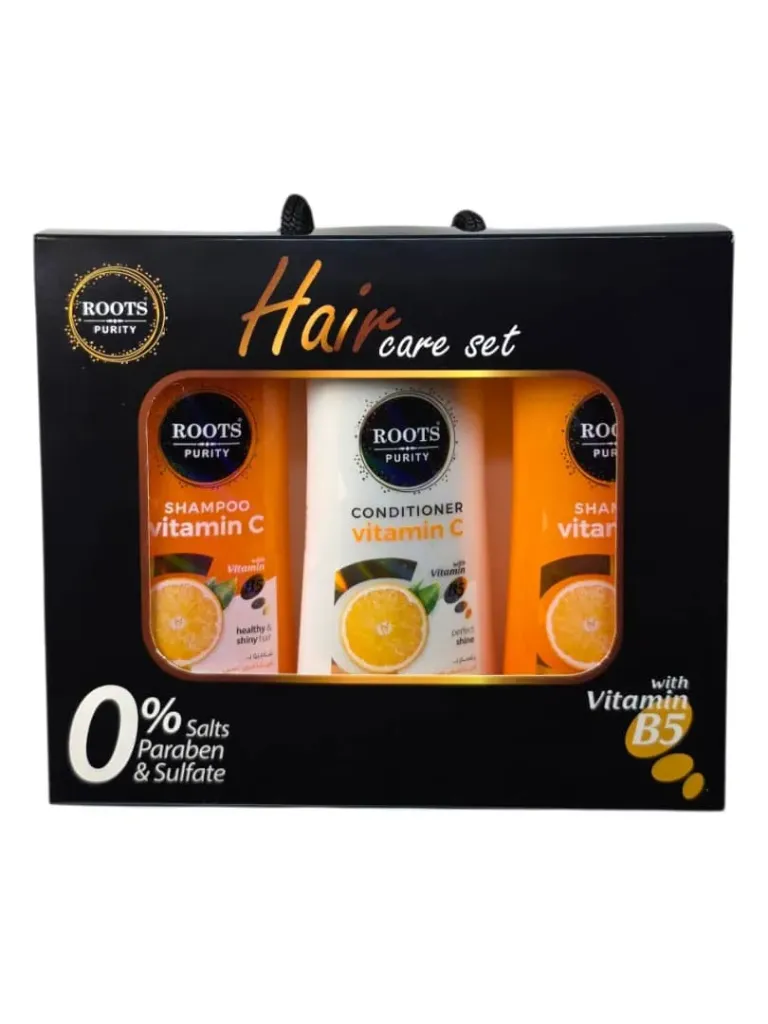 Bundle: 2 Sulfate-Free & Paraben-Free Vitamin C Shampoos + 1 Vitamin C Hair Conditioner