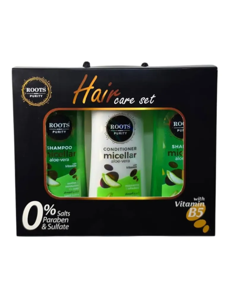 Bundle: 2 Sulfate-Free & Paraben-Free Micellar Aloe Vera Shampoos + 1 Micellar Aloe Vera Hair Conditioner